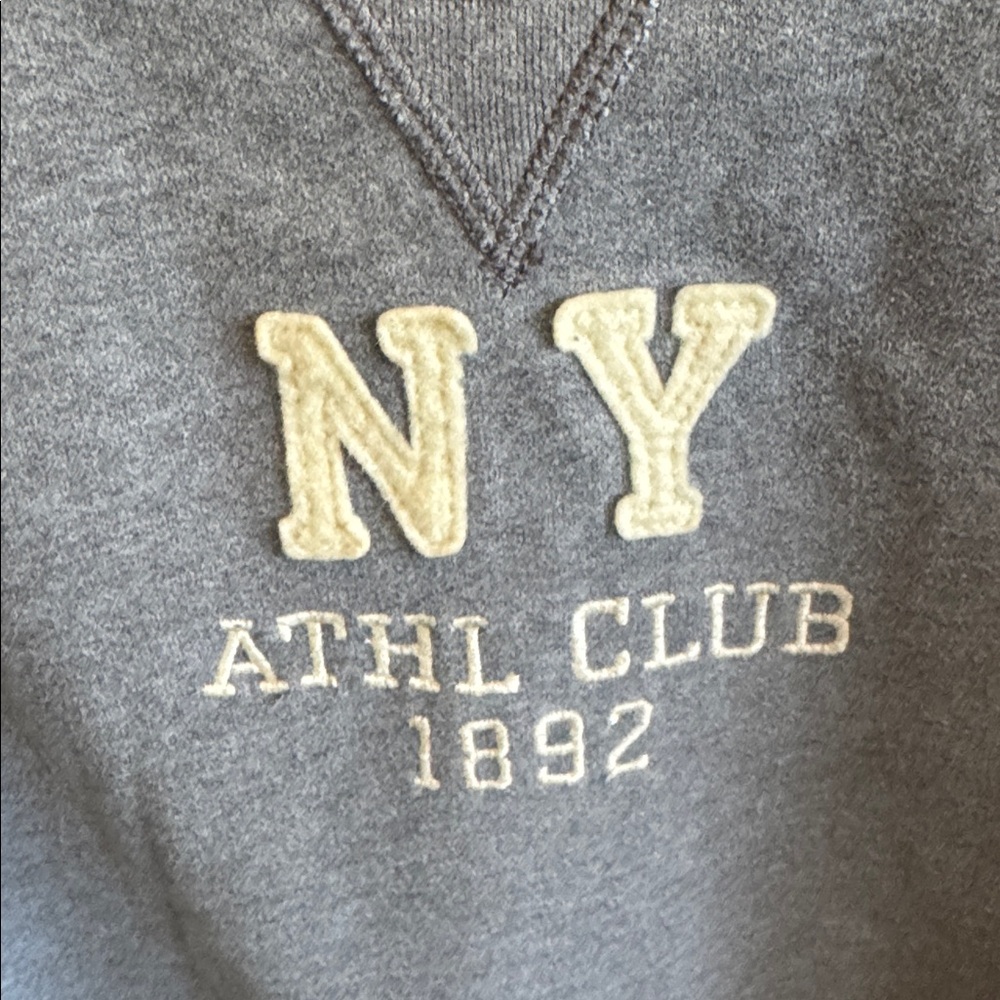 Abercrombie & Fitch Heather Gray New York Crewneck Sweatshirt Women’s Medium - Picture 5 of 5